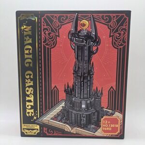 Creative Black Tower Magic Book Building Block Expert Idea Dark Tower 969 Pieces